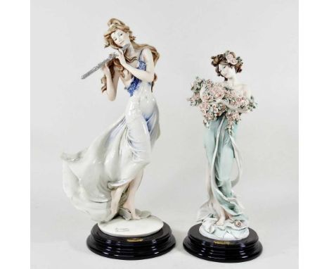 A Giuseppe Armani Florence limited edition figure, The Magic Flute, signed and numbered 269/3,000, 45cm high, together with a