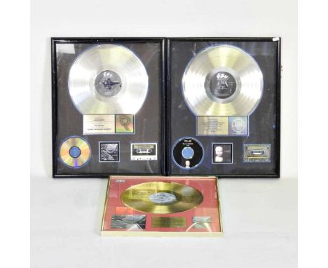 A Geffen Records Inc. gold disc, presented to Alexis Growler to commemorate 500,000 sales of The Sundays album Blind, togethe