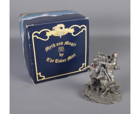 The Tudor Mint Myth and Magic Lord Of The Rings "A Black Rider" pewter figure in original box.  