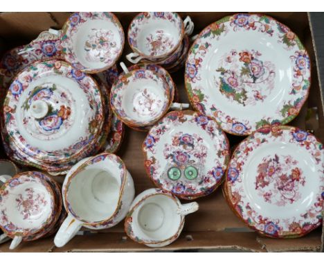 A collection of Coalport floral decorated tea and dinner ware, 10 20cm plates, 12 17.5cm plates, 13 saucers, 1 sandwich plate