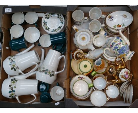 A mixed collection of items to include Masons Ironstone, Royal Worcester, Royal Tudor wtc (2 trays) 