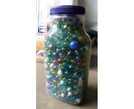 A collection of marbles, some vintage 