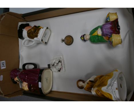 A mixed collection of ceramic items to include - Royal Doulton Sir John Falstaff Toby jug, similar Woods and Sons items, Roya