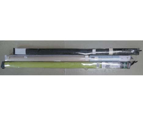 A collection of home-brand plain-coloured roller blinds (3). 