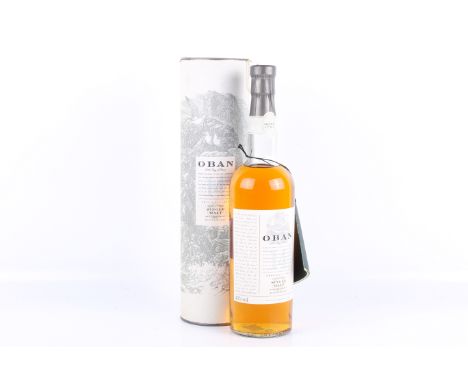 A bottle of Oban 14 single malt scotch whisky. In original box, 70cl, 43% vol.