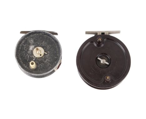 Two vintage fishing reels. Comprising an Allcock Aerialite and a 3 ¾" S.Allcocks fly reel