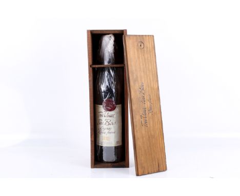 A bottle of Tres Vieux Fins Bois Cognac. In original box and plastic packaging, 70cl, 40% vol.