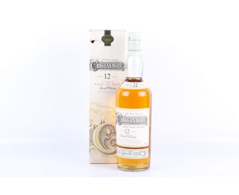 One bottle of Cragganmore aged 12 years single malt scotch whisky. In original box damaged box, 70cl 40% vol.