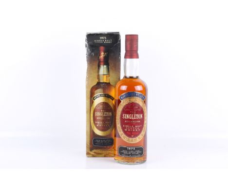 A bottle of The Singleton 1975 single malt scotch whisky. Boxed, 75cl, 40% vol. 