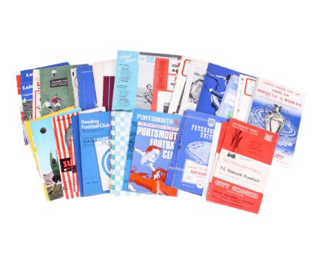 A collection of 1960s football programmes. With a good range of teams noting Manchester United vs Benfica 1968 European Cup F