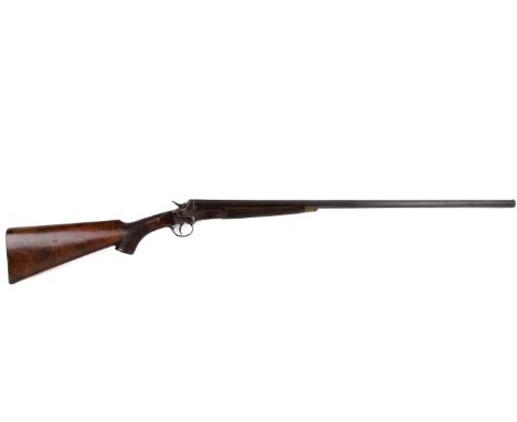 A Francis single barrel 410 hammer action shotgun. S/no 250, circa 1920 having 26.5" steel barrels with 2.5" chambers and ful