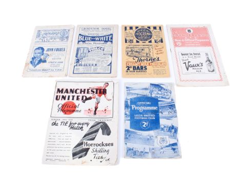 Six Chelsea football away games programmes from 1935-1938. Blackburn Rovers v Chelsea, 16th September 1935; Sunderland v Chel