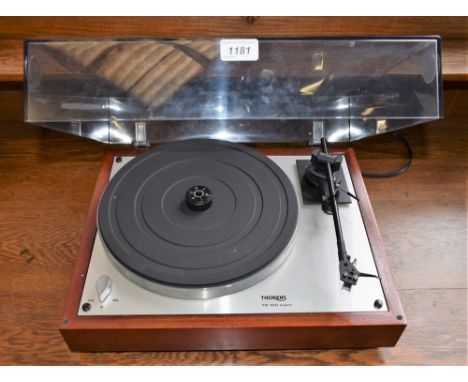 A Thorens TD 160 Super turntable record player, boxed