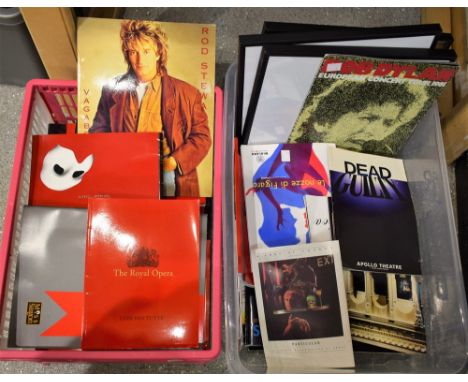 Programmes - various, Bob Dylan in Concert;  Elton John;  London Shows, Phantom of the Opera;  etc 