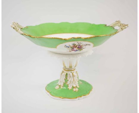 COMPORT, Continental floral ceramic. (with faults)