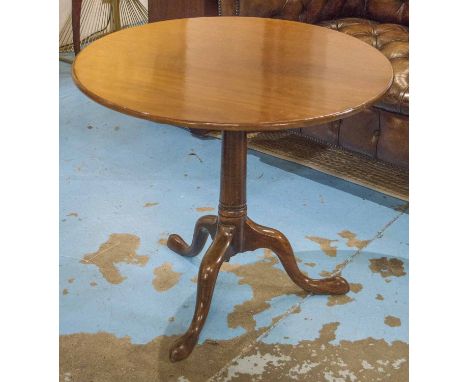 TRIPOD TABLE, George III mahogany with circular tilt top, 82cm x 75cm H.