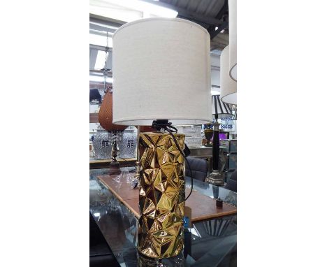 TABLE LAMP, with shade, 1960's French inspired, 65cm H. 