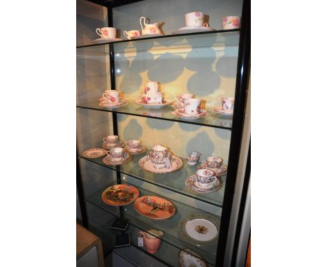 A quantity of teasets and decorative china, to include Royal Doulton Dickens Ware bowl and plate, two part Copeland Spode tea