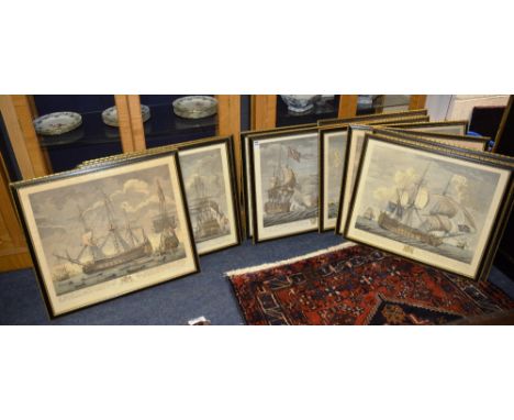J Boydell
'The Battle of Cape Finisterre'
Twelve 18th century coloured engravings, 52 x 63cm CONDITION REPORT: Lot 300 - Incl