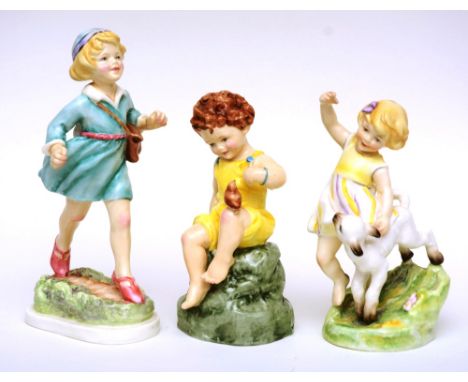 A Royal Worcester figure 'Thursday's Child Has Far To Go', no.3522 printed to base, 20cm high
