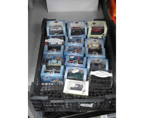 Nineteen 1:76th 'Railway' Scale Diecast Model Vehicles by Oxford, cased.