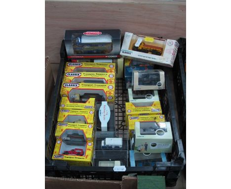 Twenty Two 1:76th Scale Diecast Model Vehicles by Classix, Corgi, Oxford, cased.