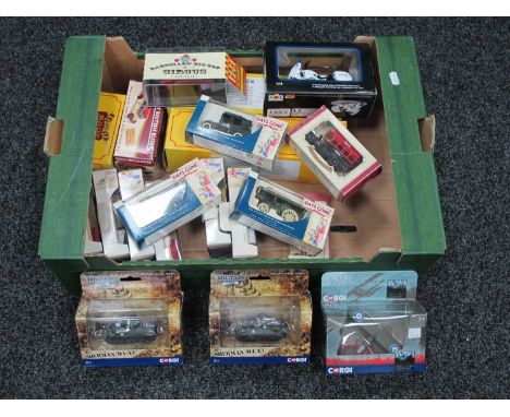 Twenty Diecast Model Vehicles by Corgi, Oxford, Lledo and other, boxed.