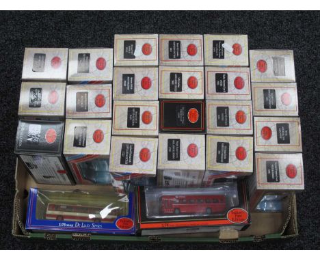 Twenty Four 1:76th Scale Diecast Model Buses by EFE, boxed.