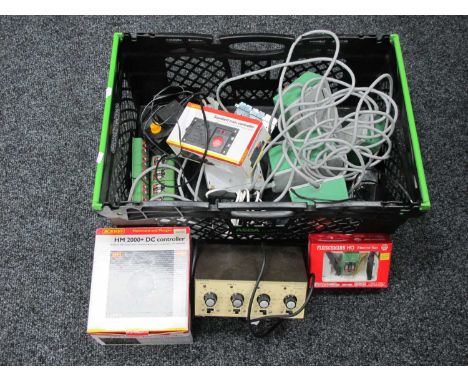 A Quantity of Model Railway Controllers and Electrical Accessories, all untested, spares or repair.