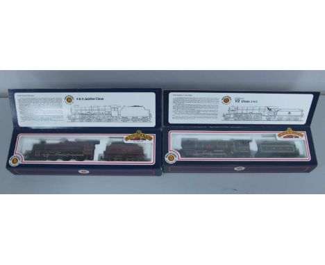 Two Bachmann OO Gauge Outline Steam Locomotives and Tenders. #31-155 4-6-0 LMS Jubilee 'Galatea', R/No. 5699, #31-558 Gresley