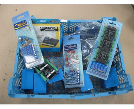 A Quantity of Model Railway Points Motors (used), Switches, Solenoid Decoder, etc.