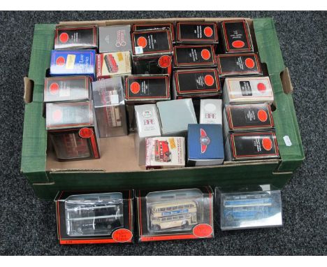 Approximately Twenty Five 1:76th Scale Diecast Model Buses mostly by EFE, boxed.
