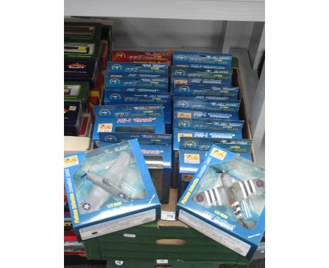 Fourteen 1:72nd Scale Plastic Model Miltary Aircraft by Easy Model, Boxed.
