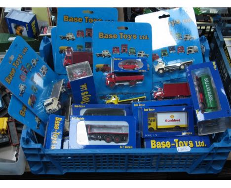 Nineteen 1:76th Scale Diecast Model Vehicles by Base Toys, all in original packaging.