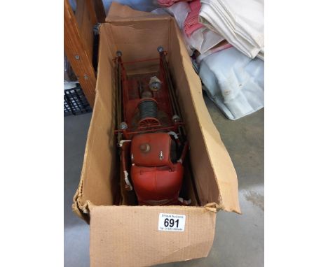 A model fire engine.