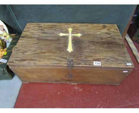 Ecclesiastical pine trunk and contents