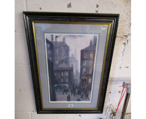L/E L S Lowry print - 'The Lodging House' 1921