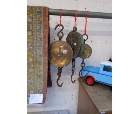 3 Salter hanging scales