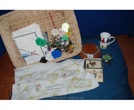 Miscellaneous Racing memorabilia including enamel badges