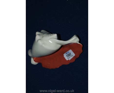 A Poole pottery shell