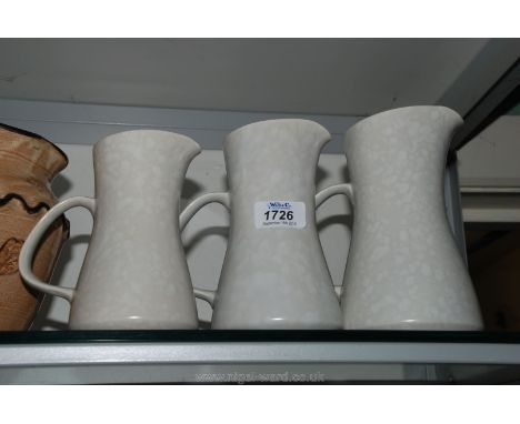 Three Poole jugs