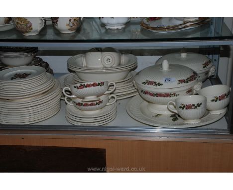 A large quantity of Wedgwood 'Briar Rose' part Dinner/Tea Service