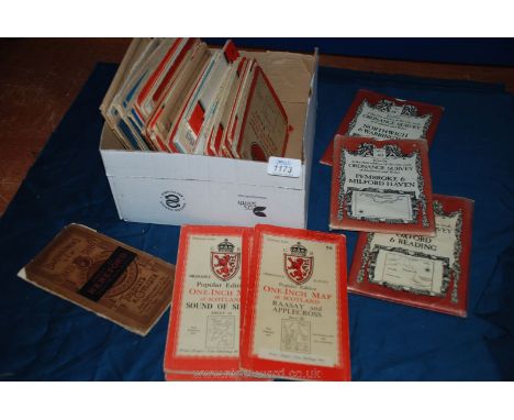 A quantity of Ordnance Survey Maps and Bartholomew Maps