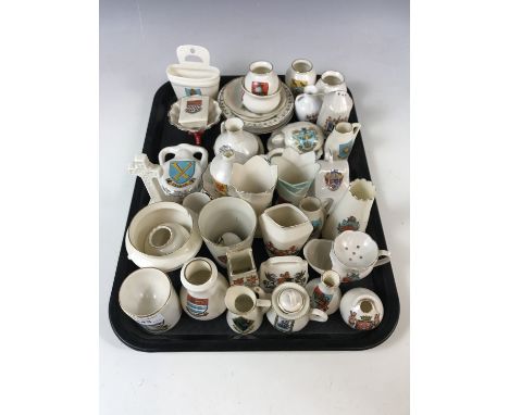 A quantity of Goss and other crested wares