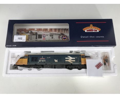 A boxed Bachmann model railway class 37/4 diesel locomotive 37411 The Institution of Railway signal Engineers, weathered 32-3