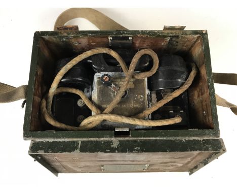 A British army field telephone set, type F Mk 1