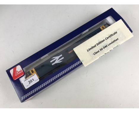 A boxed Lima model railway locomotive, class 50040, Leviathan L204961