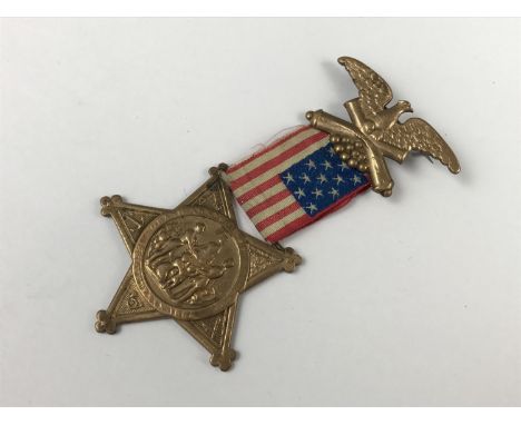 A US Civil War Grand Army of the Republic veteran's medal