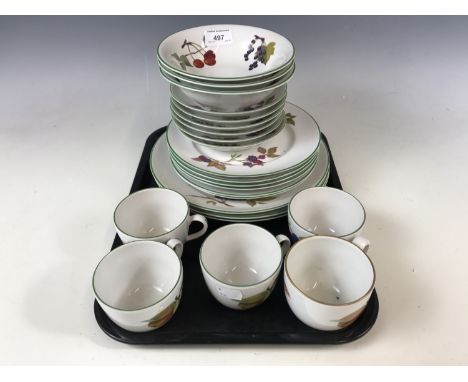 A quantity of Royal Worcester Evesham wares