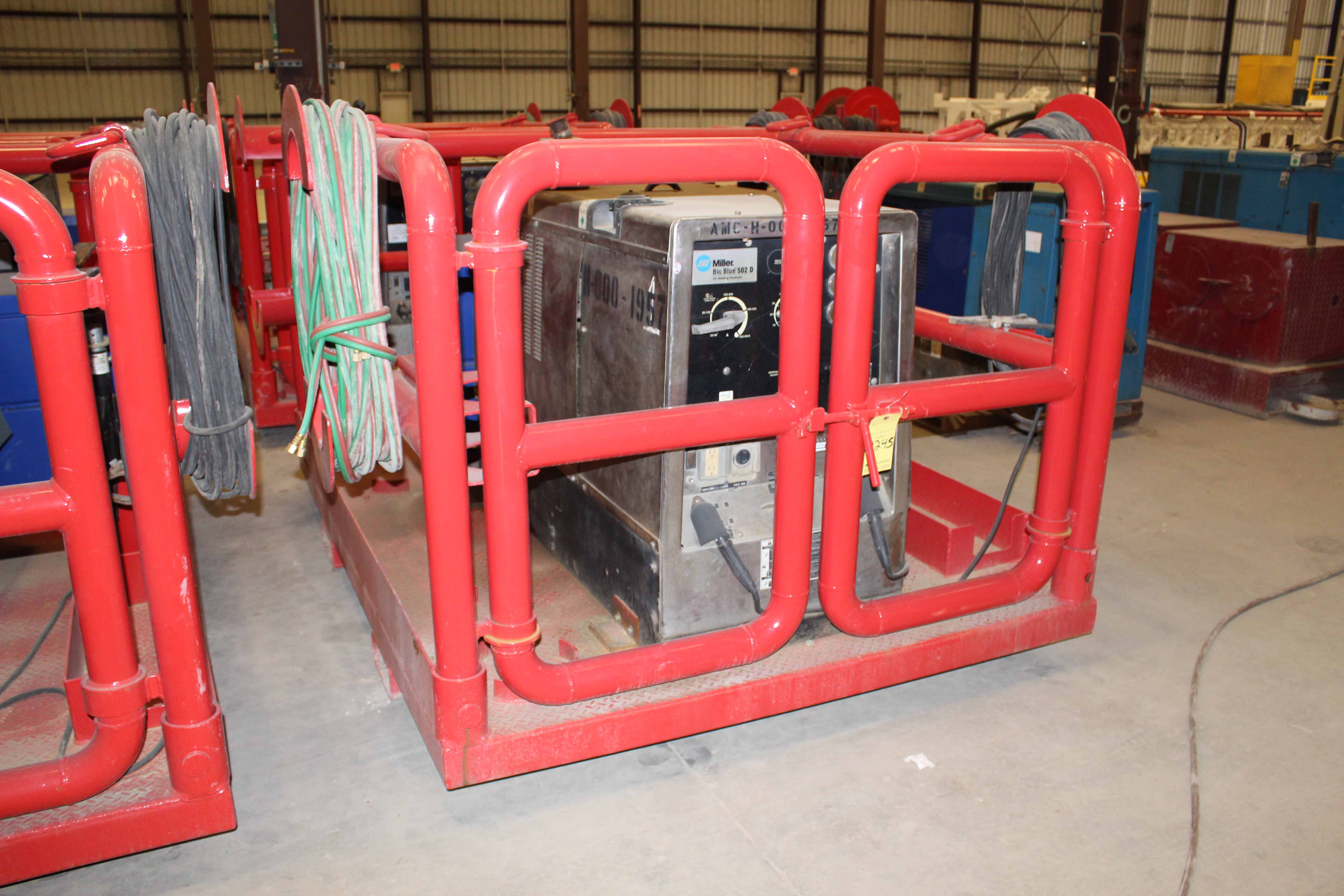 { Choice of lots: 2245 } PORTABLE WELDING RIG, CUSTOM BUILT SKID ...